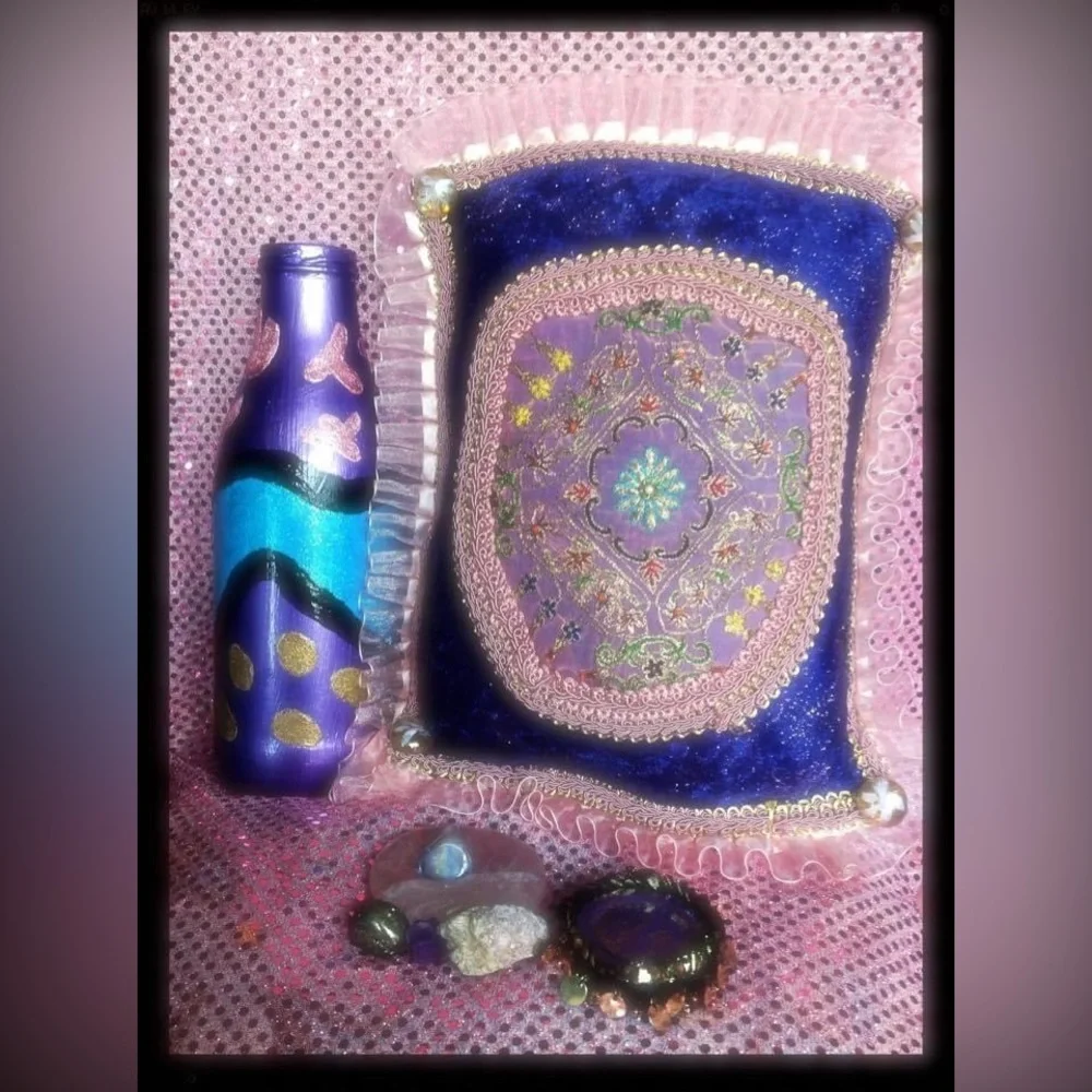 Hand Crafted Psychedelic Art The Hendrix Experience Gypsy Bottle (Glass) - Picture 3 of 6